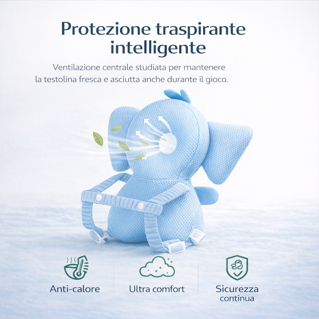 TestolinaMia™️ – Zainetto Protettivo per i Primi Passi